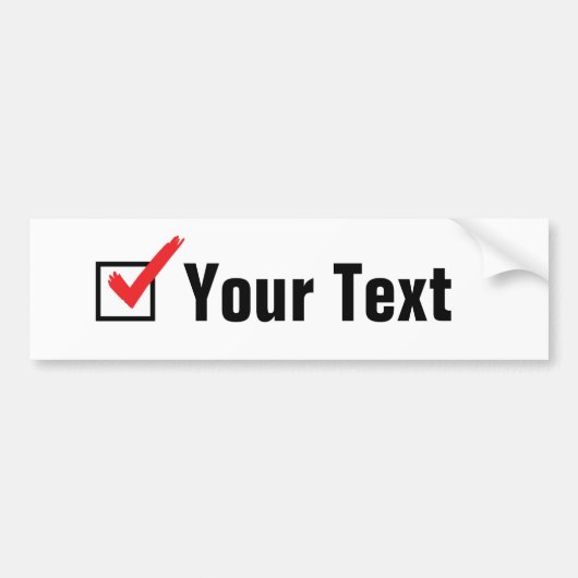 Pas Je Eigen Sociale Status Aan - Persoonlijke Adv Bumpersticker (Voorkant)