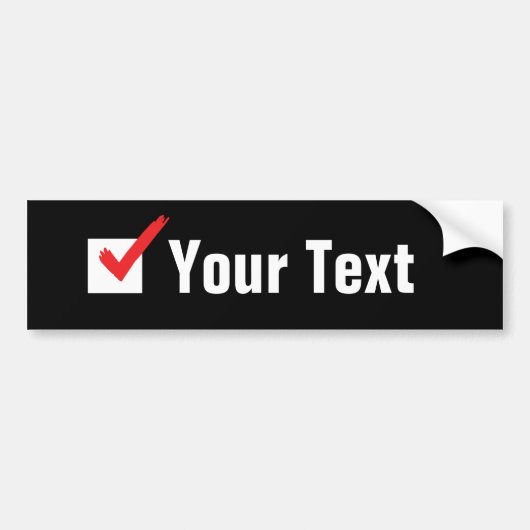 Pas Je Eigen Sociale Status Aan - Persoonlijke Adv Bumpersticker (Voorkant)