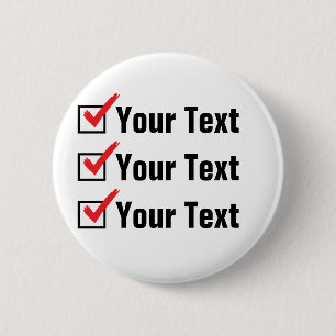 Pas je eigen status aan - Persoonlijke advertentie Ronde Button 5,7 Cm