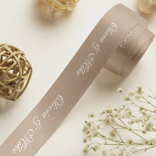 Pas je eigen tekst-neutraal satijn-lint aan satijnen lint