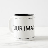 Pas je eigen tweekleurige koffiemok (Voorkant links)