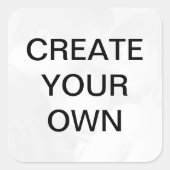 Pas je eigen vierkante sticker (Voorkant)