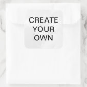 Pas je eigen vierkante sticker (Tas)