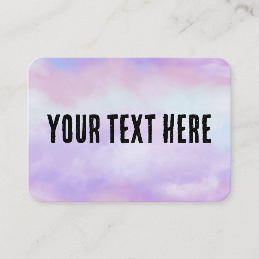 Pas je eigen visitekaartje (Voorkant)