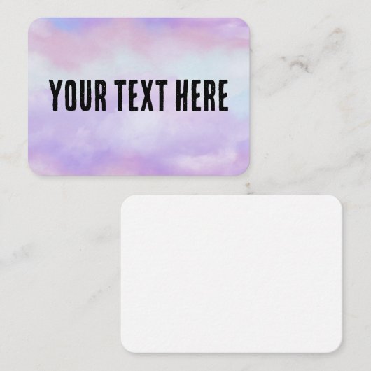 Pas je eigen visitekaartje (Voorkant / Achterkant)