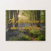 Pas je Forest Flowers Path Motivational aan Legpuzzel (Horizontaal)