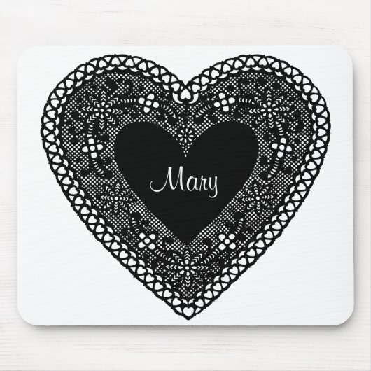 Pas je  gezichtshart aan muismat (Voorkant)