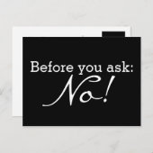 Pas je grappige gezegde of wijsheid aan briefkaart (Voorkant / Achterkant)