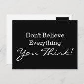 Pas je grappige gezegde of wijsheid aan briefkaart (Voorkant / Achterkant)