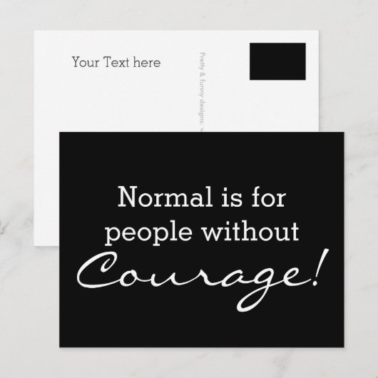 Pas je grappige gezegde of wijsheid aan briefkaart (Voorkant / Achterkant)