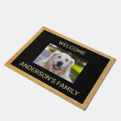 Pas je hondenfoto aan deurmat (Schuin)