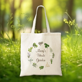Pas je kruidentuintas aan tote bag