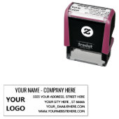 Pas Je Logo Info Adres Zelfinkende Stempel aan (In situ)