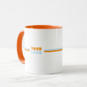 Pas je logo koffiemok aan mok (Voorkant links)