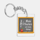Pas je muziekdocenten aan sleutelhanger (Voorkant Links)