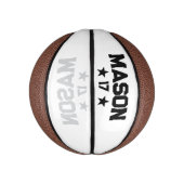 Pas Je Naam En Nummer Aan Basketbal (Verticaal)