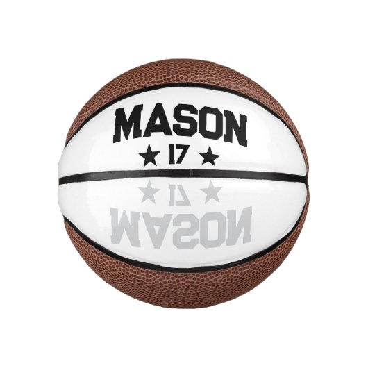 Pas Je Naam En Nummer Aan Basketbal (Voorkant)