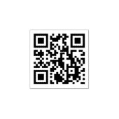 pas je Qr-code hier modern aan Rubberstempel (Afrduk)