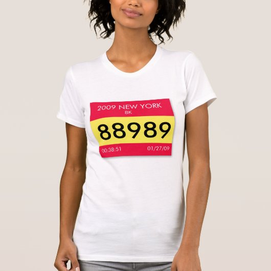 Pas je race bib aan op een uniek shirt 1 (Voorkant)