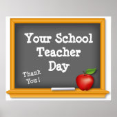 Pas je schoolleraar-dag aan, dank je! poster (Voorkant)