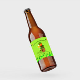 Pas je St. Patrick's Day Ale gedetailleerd aan Bier Etiket