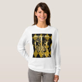 Pas je tekst aan, fleur de lis t-shirt (Voorkant volledig)