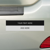 Pas je tekst, afbeelding en achtergrondkleur aan bumpersticker (Op auto)