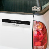 Pas je tekst, afbeelding en achtergrondkleur aan bumpersticker (Op Truck)