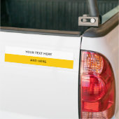 Pas je tekst, afbeelding en achtergrondkleur aan bumpersticker (Op Truck)