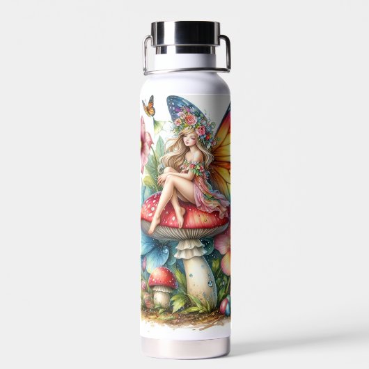 Pas Jouw naam Thor Kopervacuüm Geïsoleerd aan Waterfles (Achterkant)