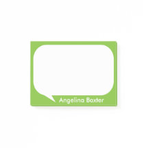 Pas kalkgroen en witte Talk Bubble aan