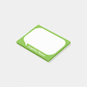 Pas kalkgroen en witte Talk Bubble aan Post-it® Notes (Schuin)