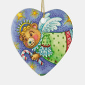Pas kerstangel-Beer Folk Art Ornament aan (Rechts)