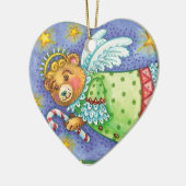 Pas kerstangel-Beer Folk Art Ornament aan (Links)