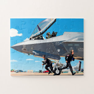 Pas Kids Pre-Vlucht F-35 Lightning II Naam aan Legpuzzel