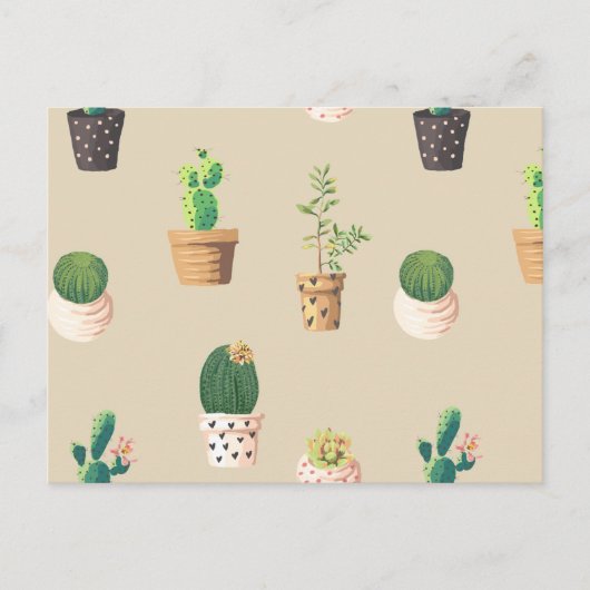 Pas koele bloemen aan briefkaart (Voorkant)