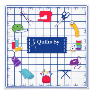 Pas Label Quilt Time aan Foto Afdruk