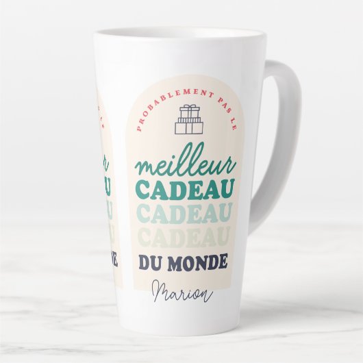Pas le meilleur cadeau du monde latte mok (Rechterhoek)
