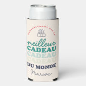 Pas le meilleur cadeau du monde seltzer blikjeskoeler (Seltzer Achterkant)