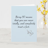 Pas Leeftijd aan Vertrouw op een Humor Kaart (Gele Bloem)