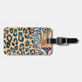 Pas Leopard en Jungle Bagage Label aan (Voorkant horizontaal)