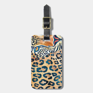 Pas Leopard en Jungle Bagage Label aan