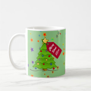 Pas leuke kerstboom vakantie Mok