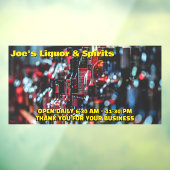 Pas Liquor Store Spirits Wine Front aan Raamsticker (Vel 3)