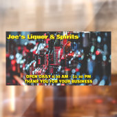 Pas Liquor Store Spirits Wine Front aan Raamsticker (Vel 2)