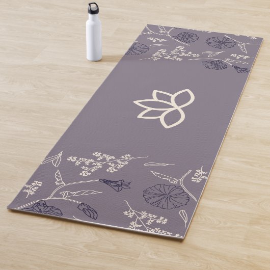 Pas Logo Moderne Lotus aan Yogamat (In situ)