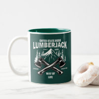 Pas Lumberjack Gekruiste Bijlen Manier van Leven S