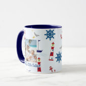 Pas mam's kleine sporter aan mok (Voorkant links)