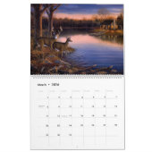 Pas ManCave Hunting Natuur Wilderness Sports aan Kalender (Mar 2026)