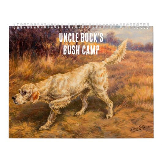 Pas ManCave Hunting Natuur Wilderness Sports aan Kalender (Hoes)